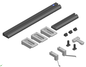 Schienenfix Set für WM1 200 CNC 